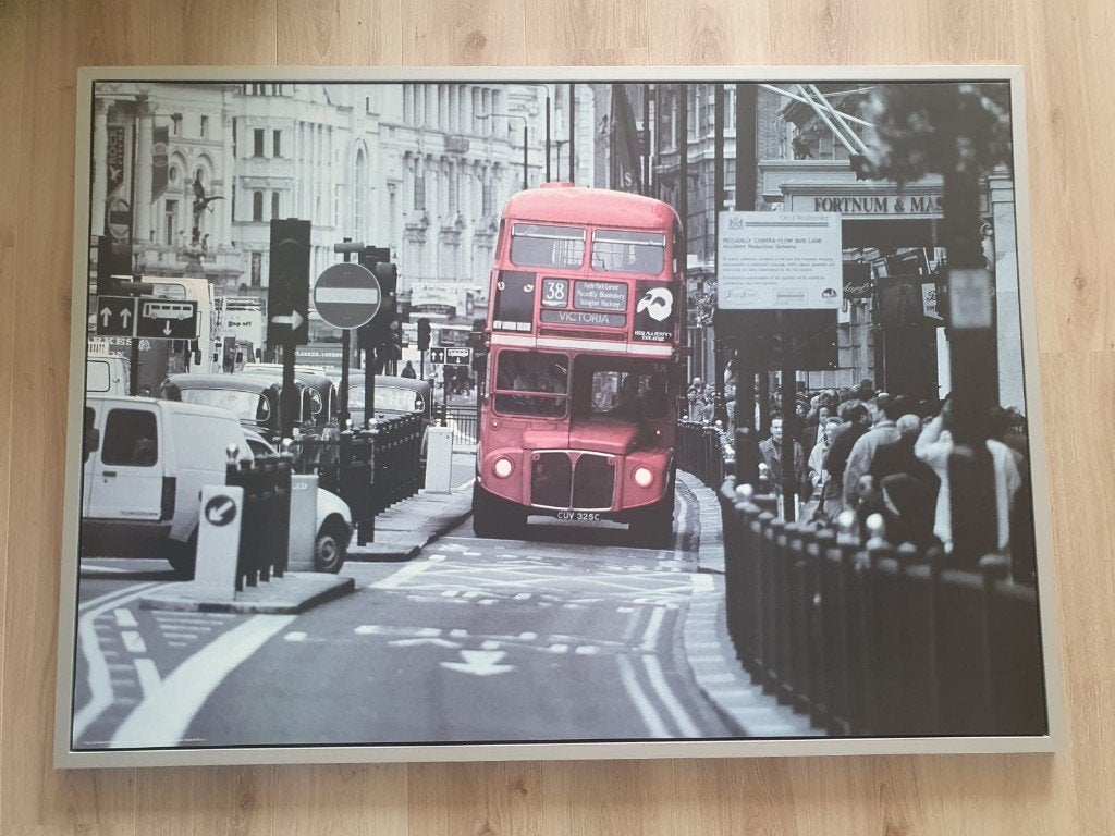 Grote fotoposter Londen, 125 cm of meer, Ophalen of Verzenden, Zo goed als nieuw, Foto of Poster