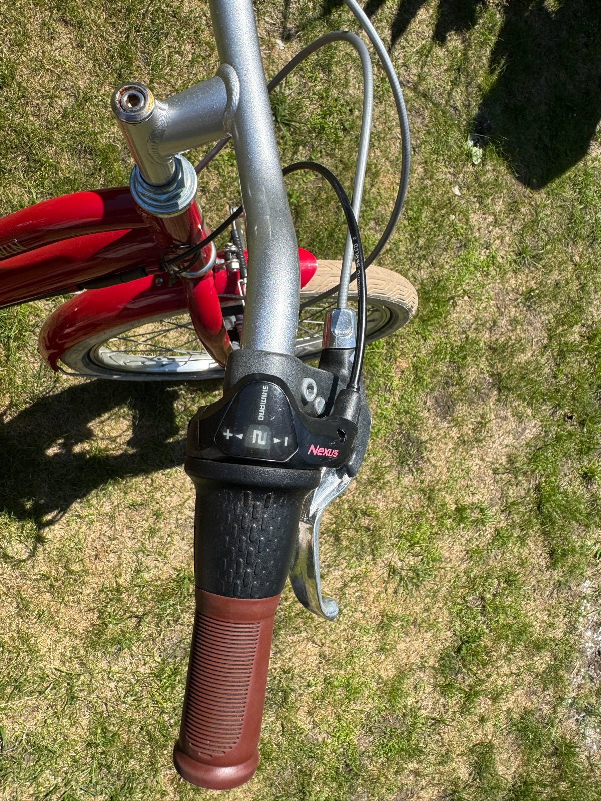 Mooie Btwin kinderfiets met 3 versnellingen en ringslot, Ophalen, Gebruikt, Velgrem, 20 inch of meer