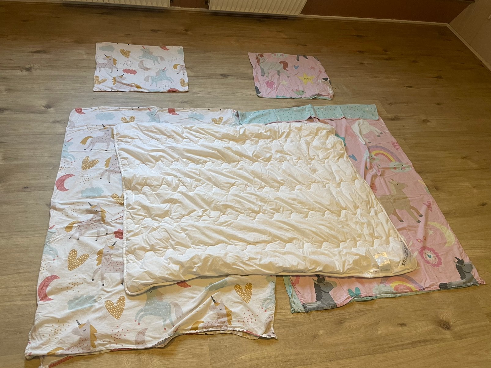 Snoozing kids wollen dekbed 120 bij 150cm, Ophalen, Zo goed als nieuw, Deken of Dekbed