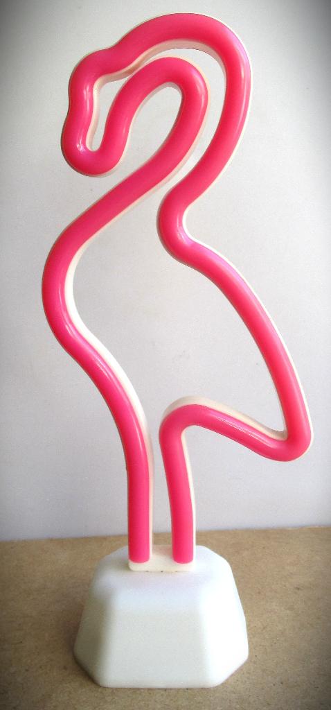 Neon Forever Flamingo~Lamp~werkt prima~Roze, Ophalen of Verzenden, Zo goed als nieuw, Jaren 60