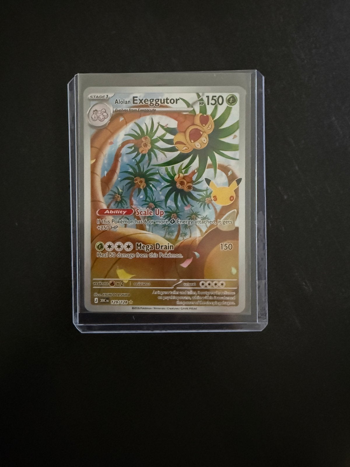 Pokemon 30th Exeggutor 129/128, Ophalen of Verzenden, Nieuw, Losse kaart