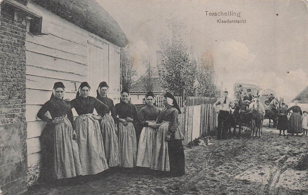 703-135-007 Terschelling Kleederdracht, Ophalen of Verzenden, Voor 1920, Friesland