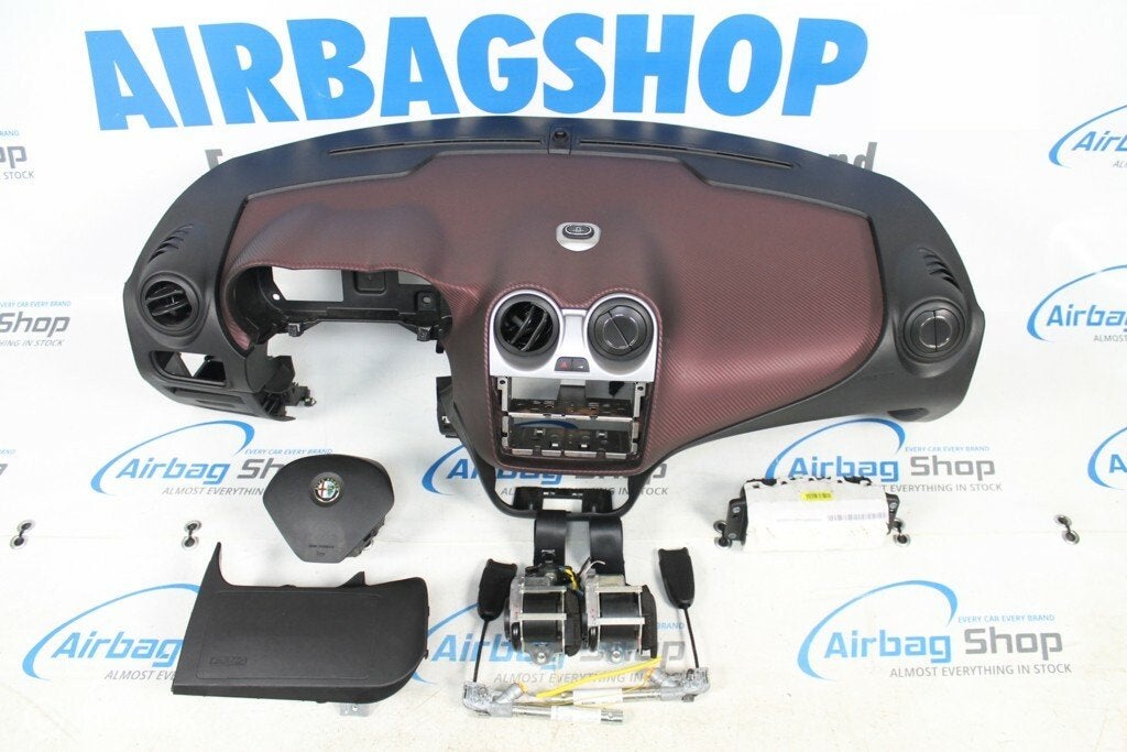 Airbag set - Dashboard carbonio rood navi Alfa Romeo Mito