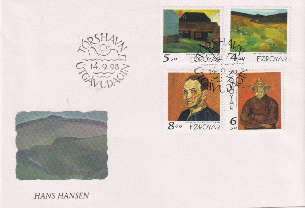 Faeröer 1998 Sa094 Schilderijen Hans Hansen, Verzenden, Onbeschreven, Europa