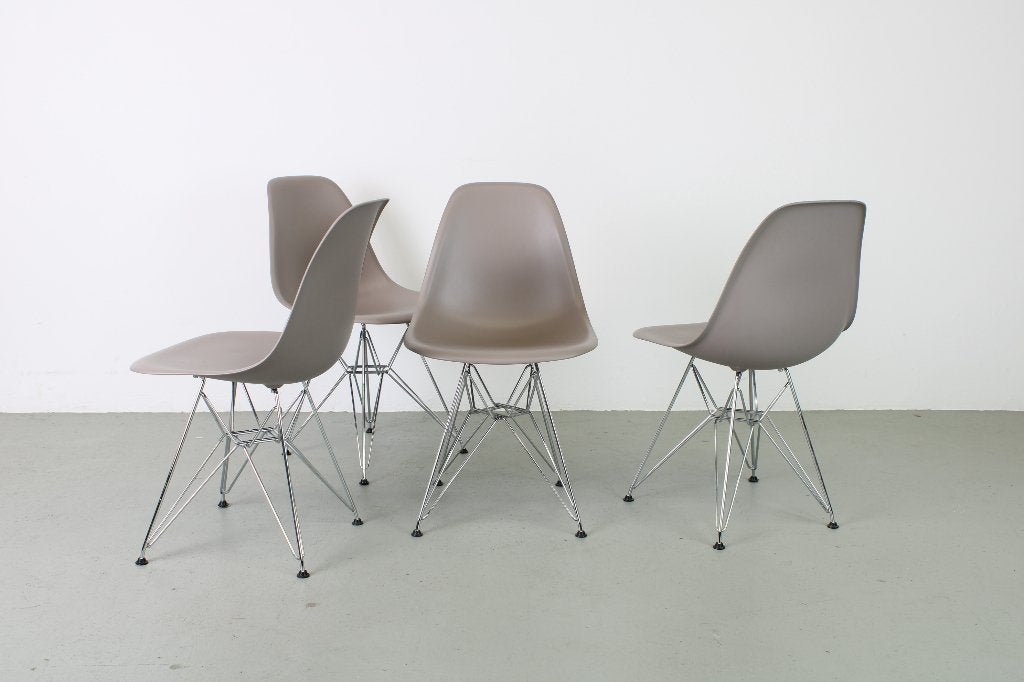 Vitra DSR Ice Grey, Chroom, Ophalen, Gebruikt, Grijs, Kunststof