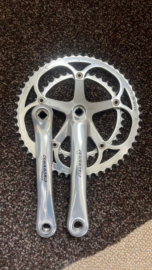 Crankstel Campagnolo Centaur 53/39, Fietsen en Brommers, Fietsonderdelen, Ophalen of Verzenden, Zo goed als nieuw