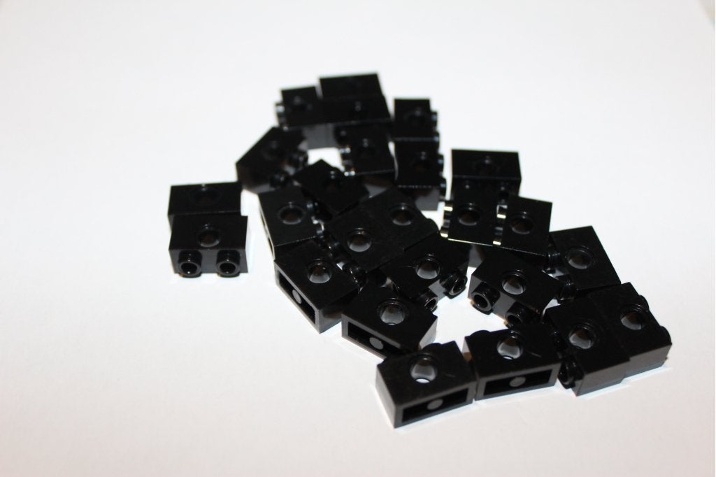 Lego Technic steen 1x2 zwart partij 3700 (25x), 1 Aastvej, Billund, South Denmark 7190, Verzenden, Lego, Losse stenen