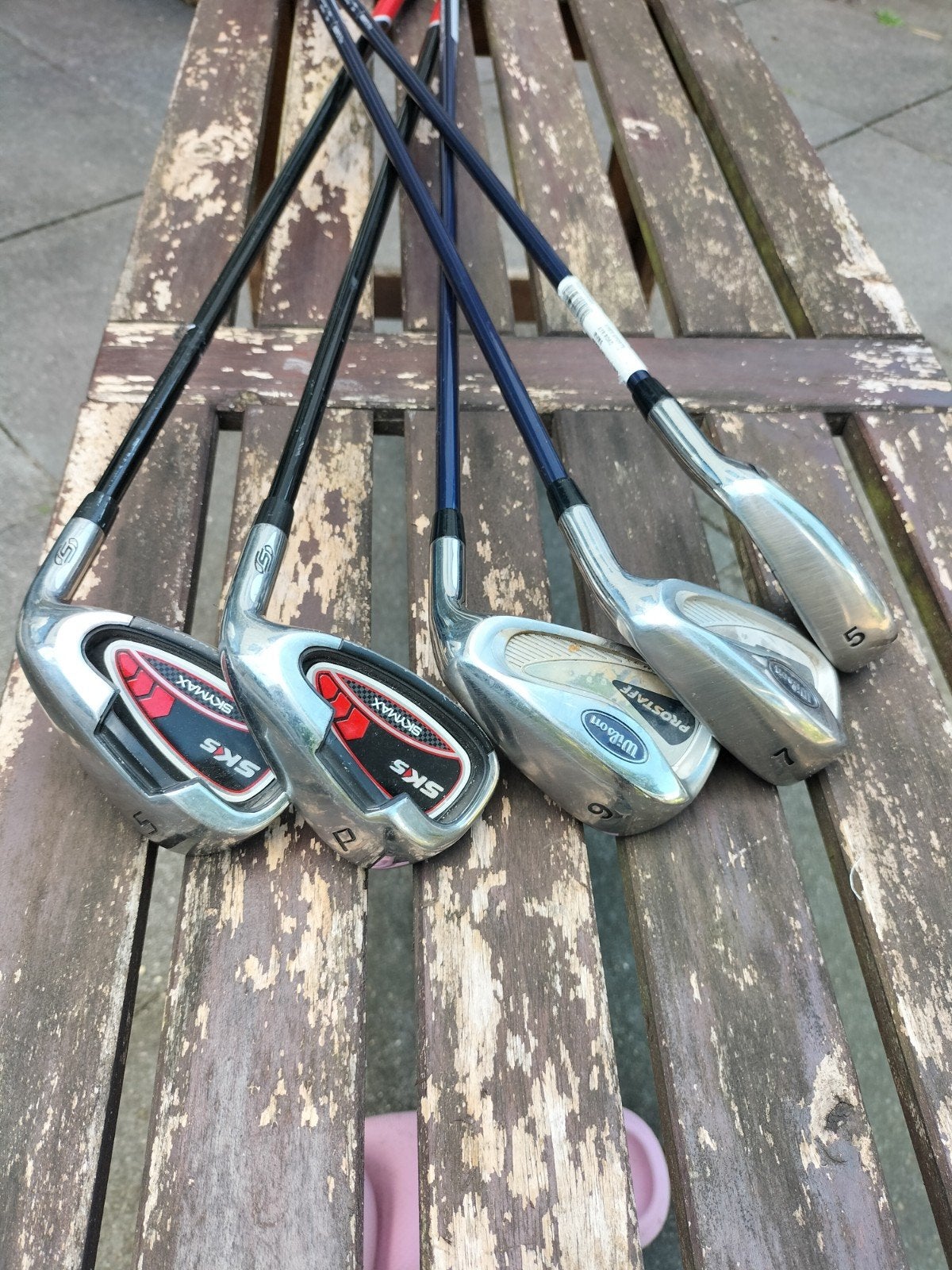 Wilson Prostaff & Skymax Golfijzers (Graphite Shaft), Ophalen, Gebruikt, Set, Overige merken