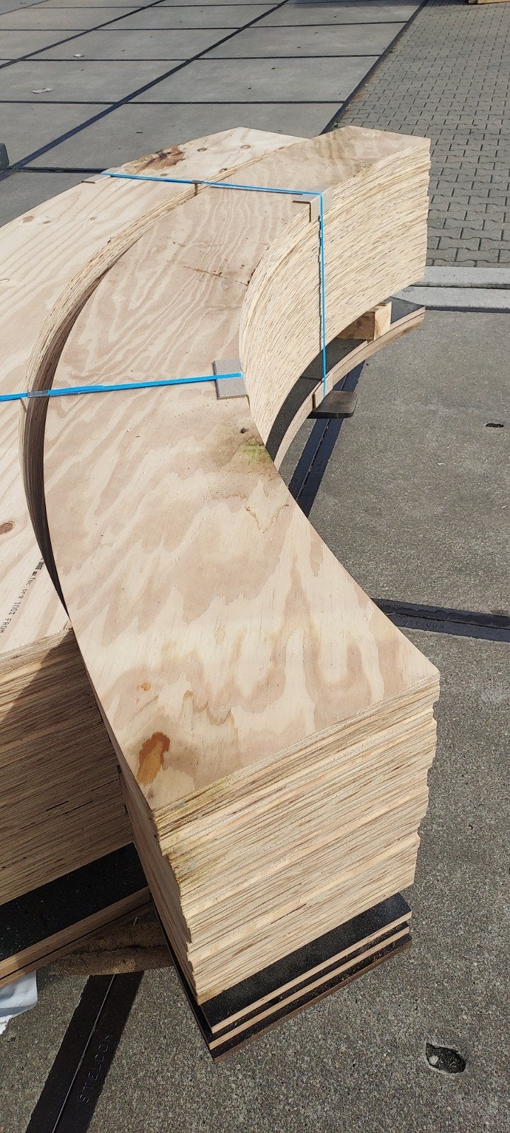 40 underlayment bogen en 6 betonplex, Ophalen, Nieuw, Betonplex