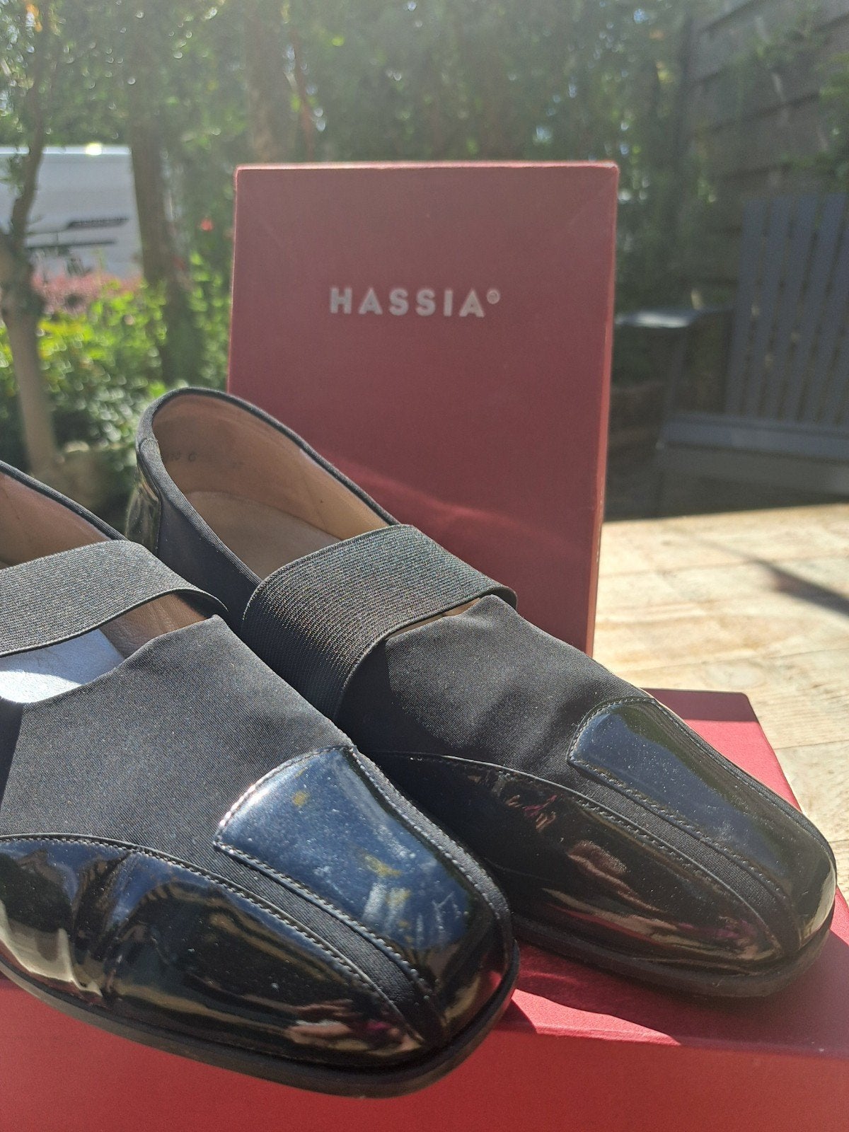 Hassia Lakschoenen zwart Maat 39 met Elastieken Band, Kleding | Dames, Schoenen, Hassia, Ophalen of Verzenden, Gedragen, Instappers