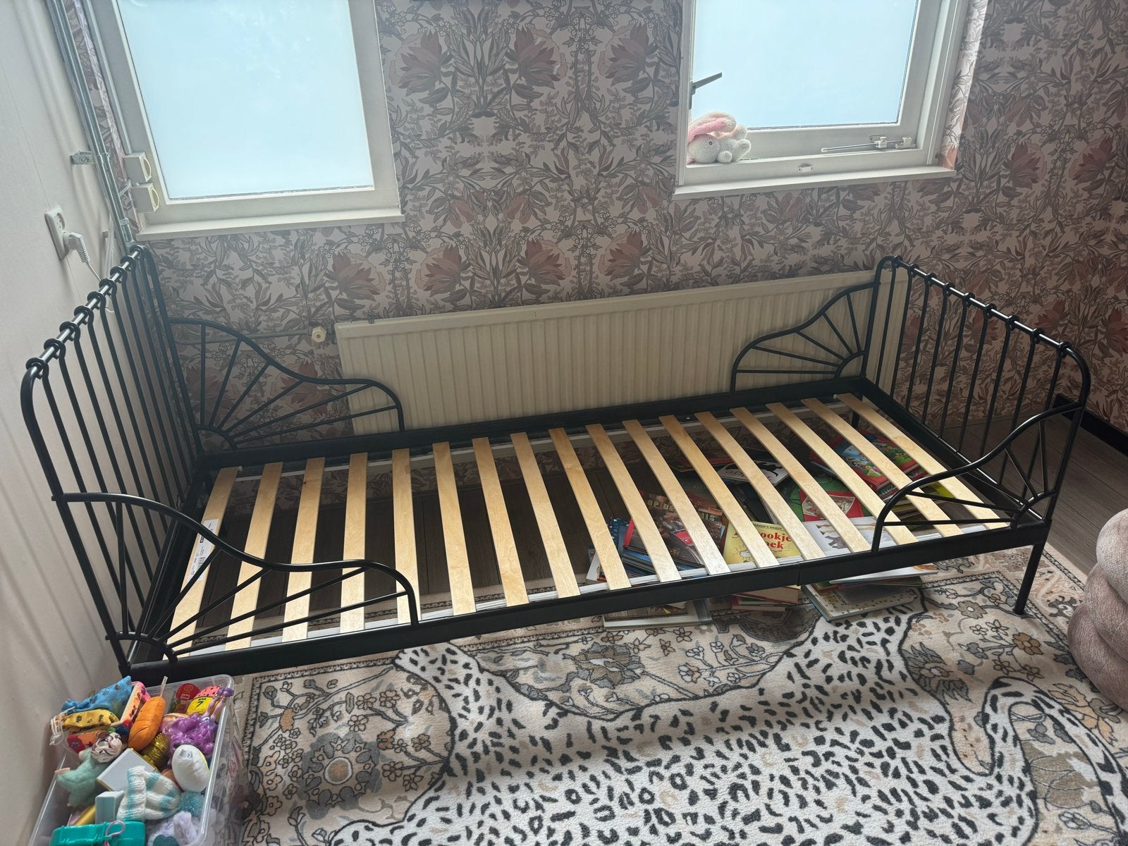 Meegroei bed ikea minnen, Ophalen, Gebruikt, Eenpersoons, Zwart