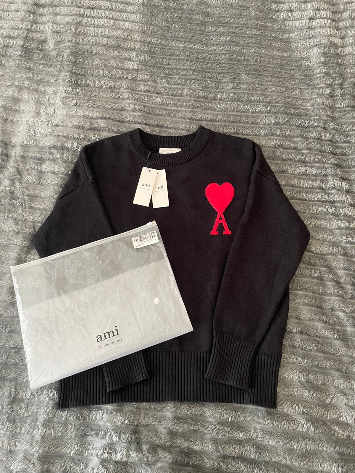 Ami Paris sweater, Kleding | Heren, Truien en Vesten, Verzenden, Zo goed als nieuw, Maat 46 (S) of kleiner, Zwart