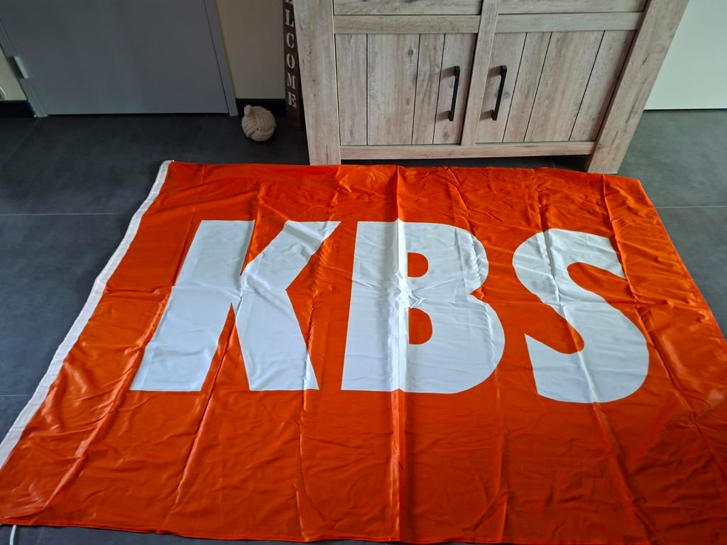 Scheepvaart vlag kbs, Ophalen of Verzenden, Zo goed als nieuw, Reclamebord