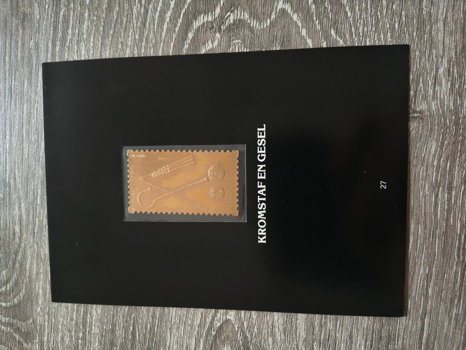 gouden postzegel staffa - Kromstaf en Gesel, Postzegels en Munten, Verzenden, Onbeschreven, Europa