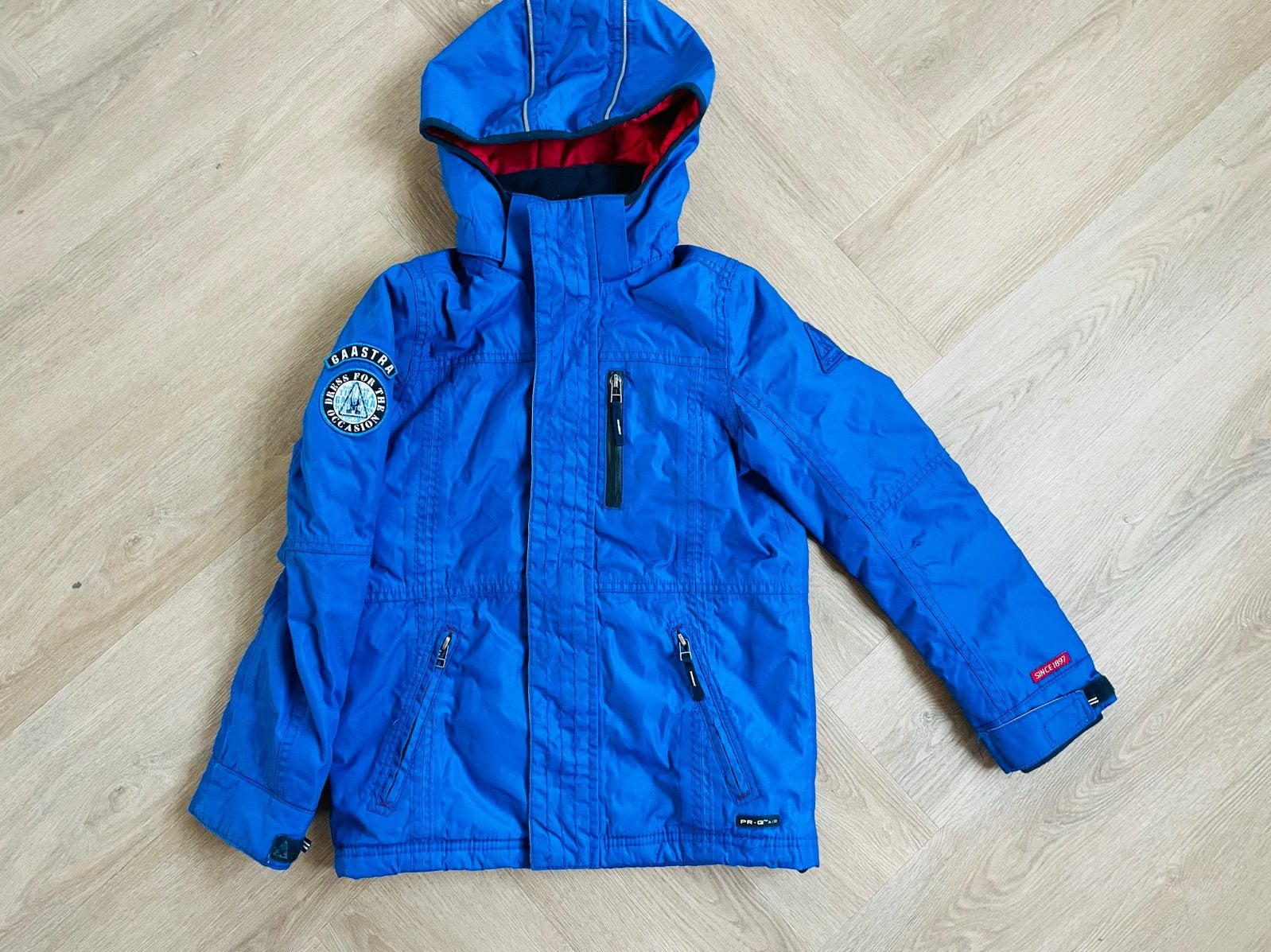 Gaastra Blauwe jas met capuchon Maat 152, Verzenden, Nieuw, Jongen, Jas