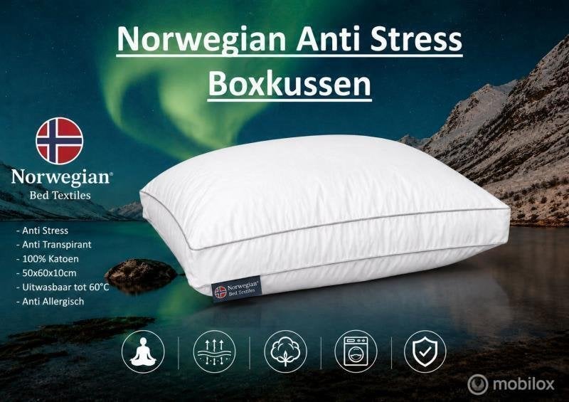 Online Veiling: Norwegian Anti-Stress Boxkussen, Nieuw