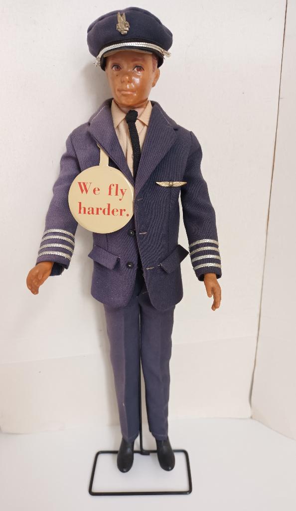 Mattel 1960 Allan KLM Steward met originele Kleding Pet barb, Verzamelen, Ophalen of Verzenden, Pop