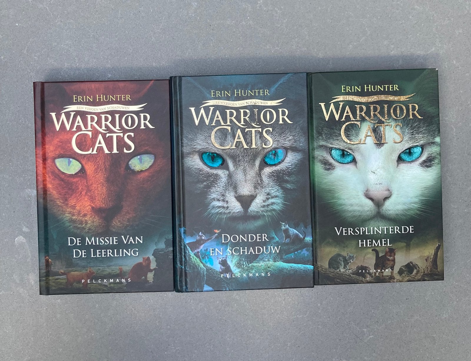 Warrior Cats drie boeken van serie 5, Ophalen of Verzenden, Gelezen