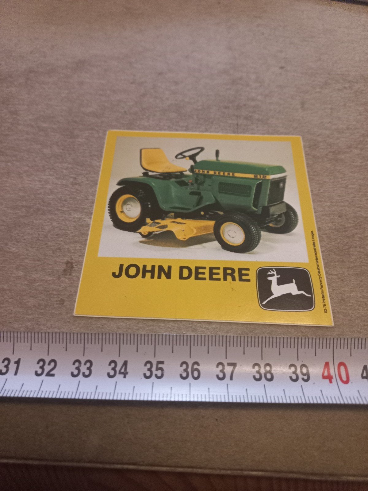 John Deere Tractor Sticker/Kaartje, Ophalen of Verzenden, Gebruikt