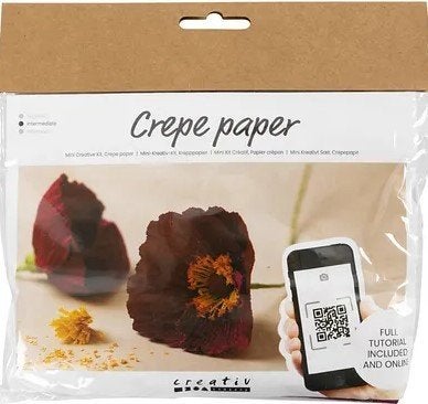 Mini hobbyset crêpepapier Klaprozen Crêpe-verhouding 180%, ., Nieuw, Ophalen of Verzenden, Papier of Karton
