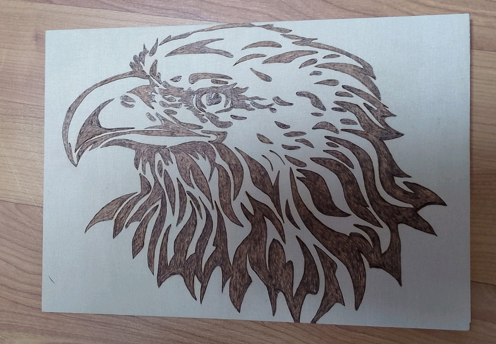 Adelaar pyrografie, Ophalen of Verzenden, Nieuw