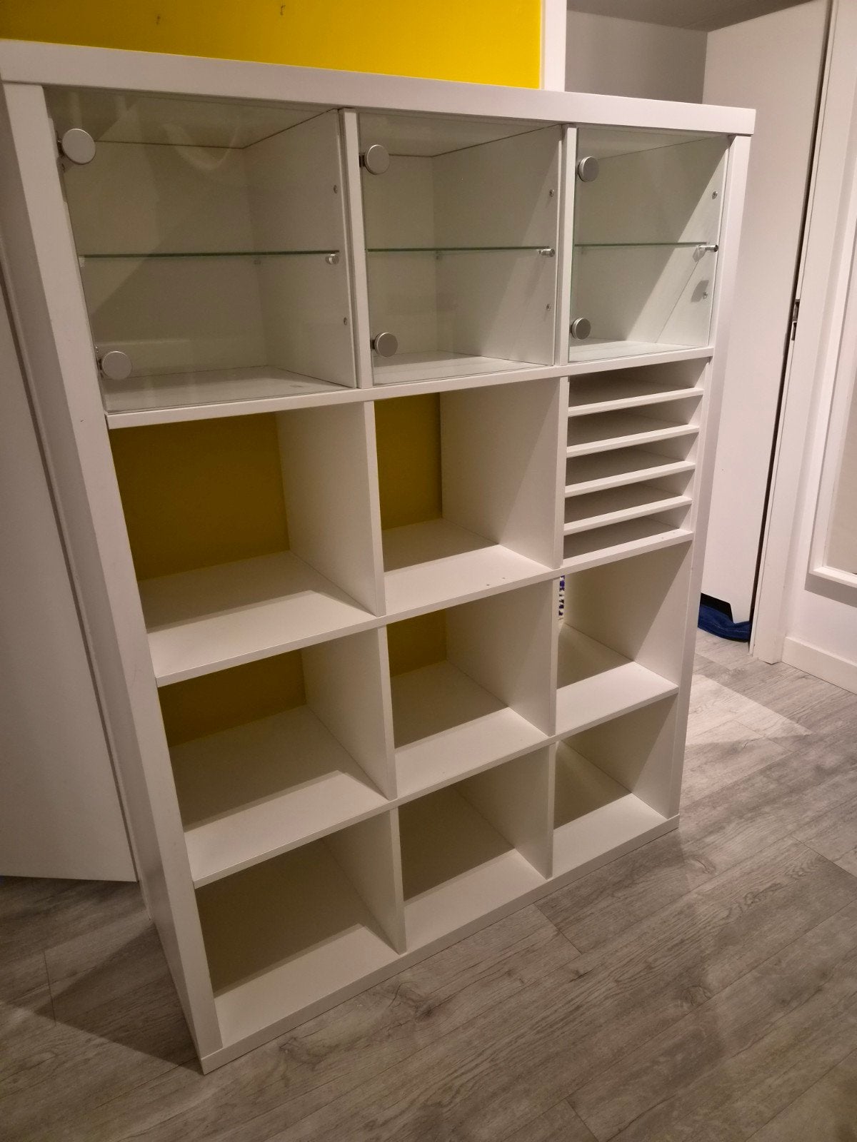 ikea kallax. vakkenkast. wit. 12 vakken., Ophalen, Gebruikt, 25 tot 50 cm