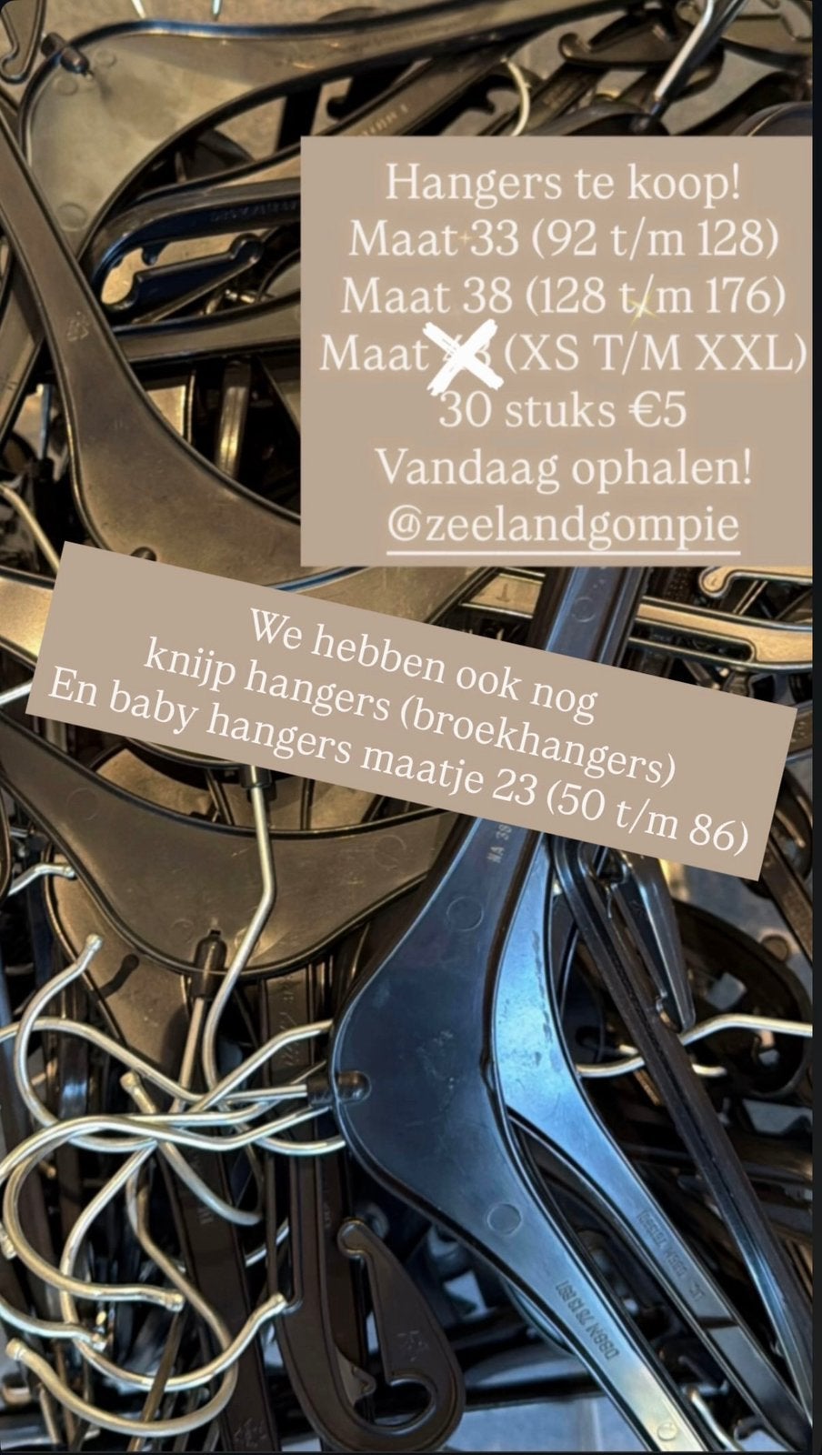 30 stuks €5 kledinghangers diverse maten, Ophalen of Verzenden, Zo goed als nieuw, Kunststof, Kinderen en Volwassenen
