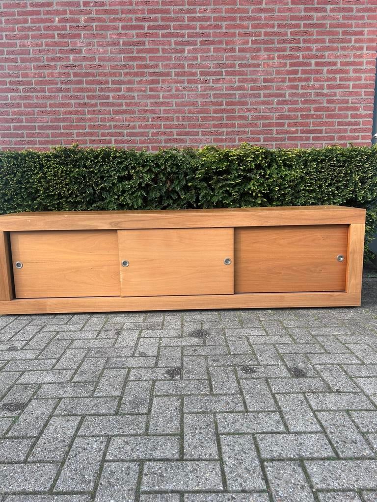HOUTEN DRESSOIR -TV KAST, Huis en Inrichting, Kasten | Dressoirs, Ophalen, Gebruikt, 25 tot 50 cm