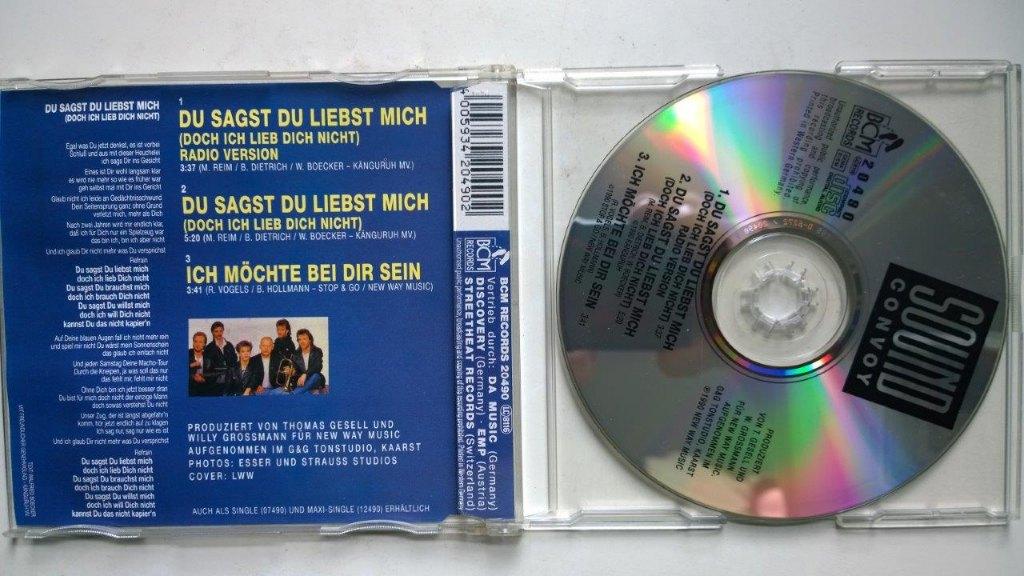 Sound Convoy - Du Sagst Du Liebst Mich, Maxi-single, Ophalen of Verzenden, Zo goed als nieuw, 1 single