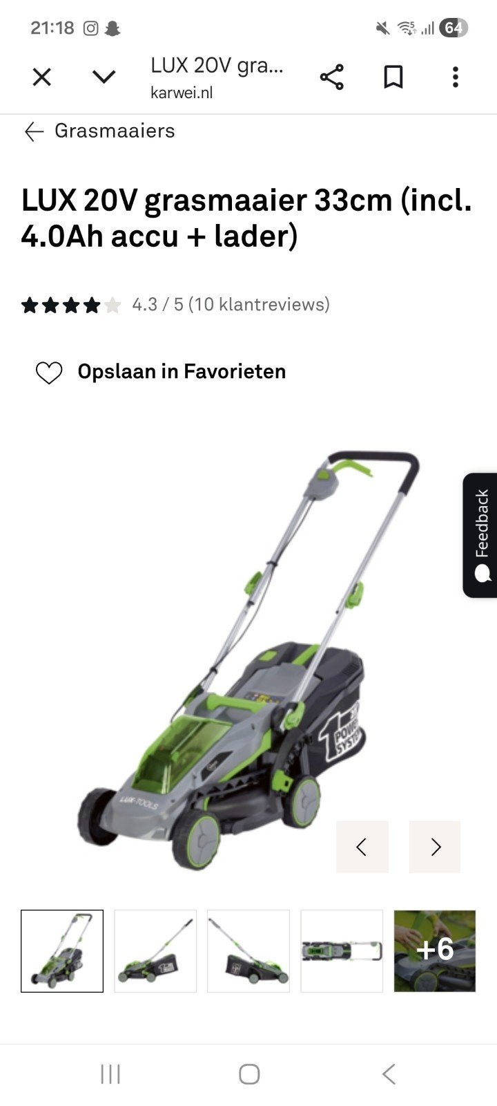 Electrische grasmaaier, Tuin en Terras, Grasmaaiers, Ophalen, Gebruikt