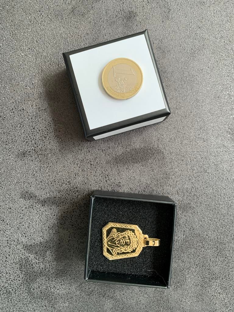 Gouden hanger met rozenkrans van paus Leo, Ophalen, Nieuw, Goud, Overige materialen