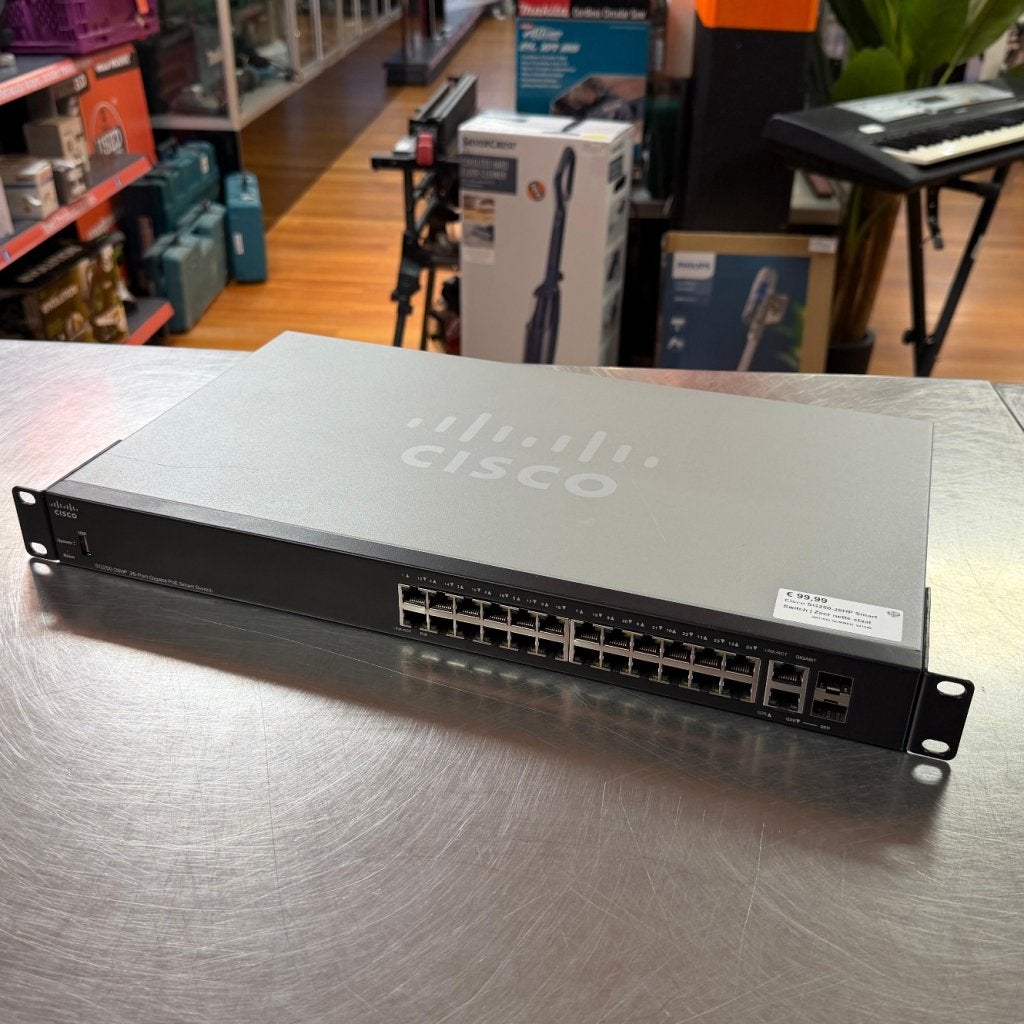 Cisco SG250-26HP Smart Switch | Zeer nette staat, Cisco, Zo goed als nieuw, Support@cisco.com, 170 West Tasman Dr.
San Jose, CA 95134
USA