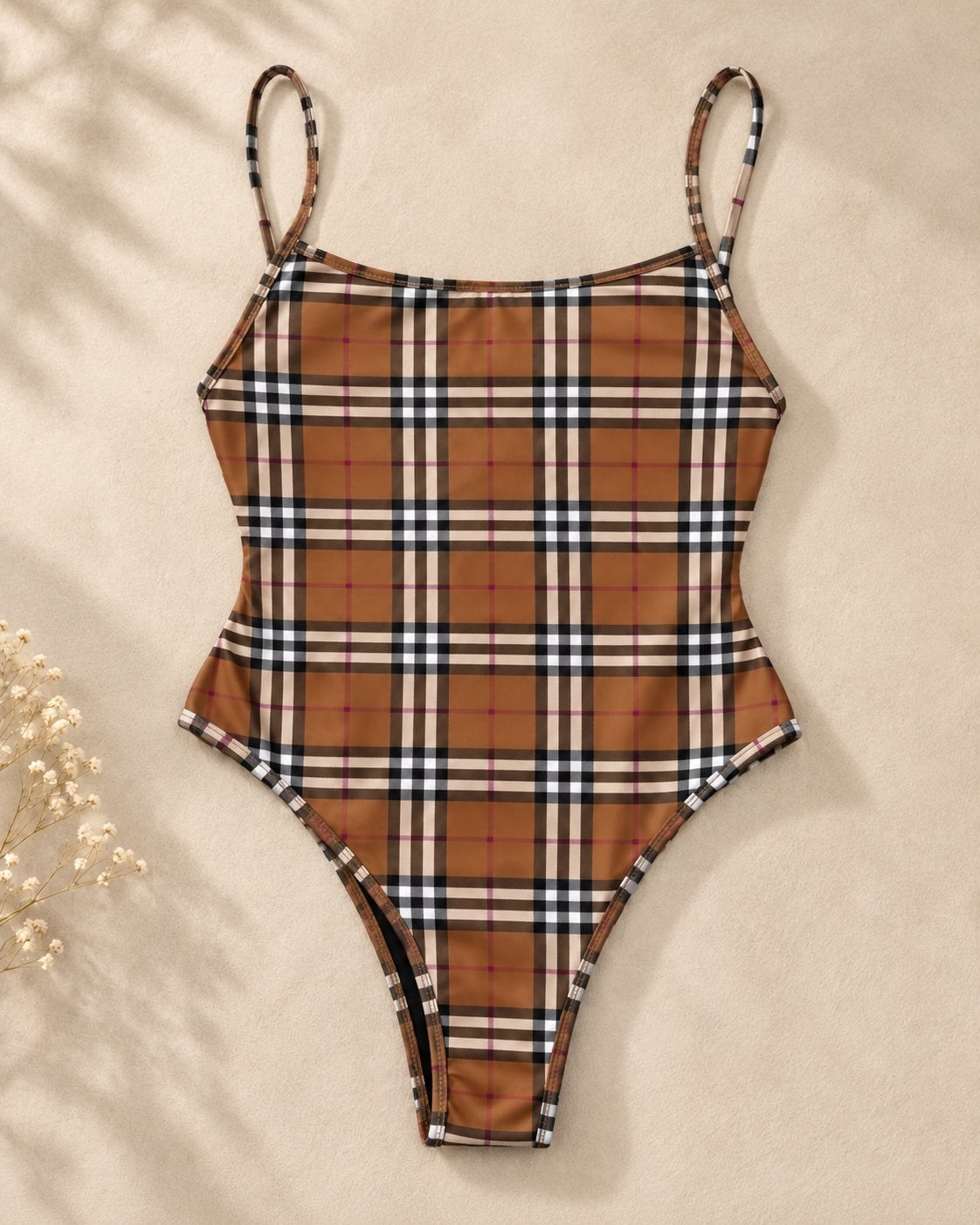 Burberry Badpak - Nieuw met labels, Kleding | Dames, Verzenden, Nieuw, Bruin, Badpak
