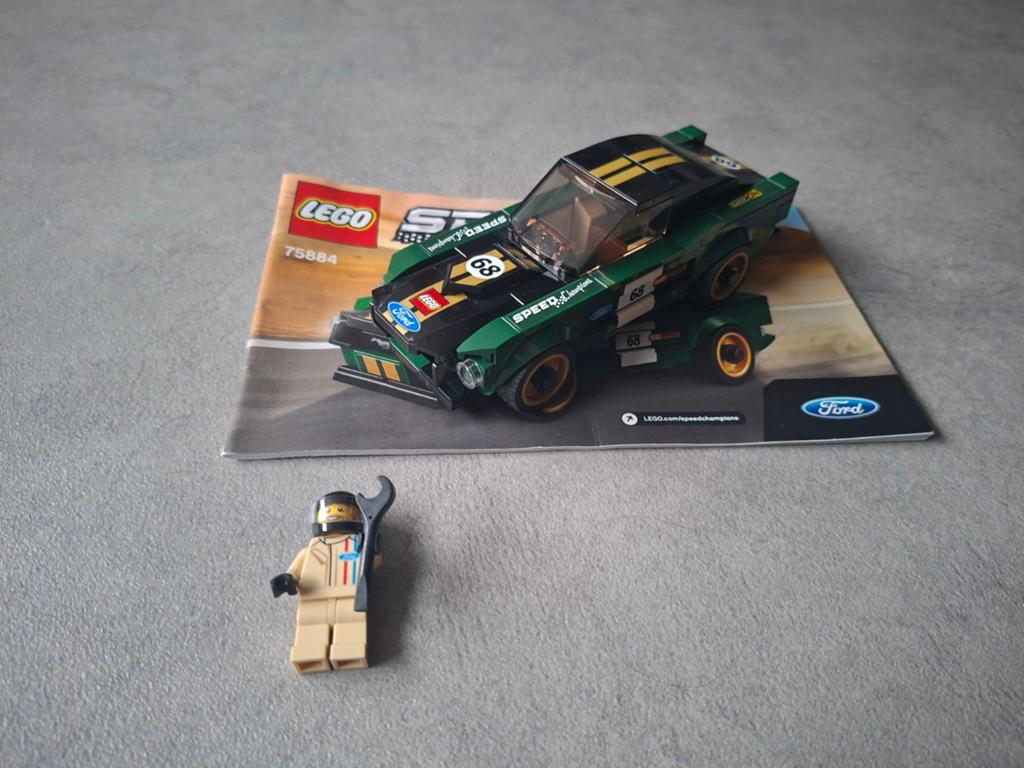 LEGO Speed Champions Ford Mustang Fastback 75884, Compleet, Lego, Zo goed als nieuw, Complete set