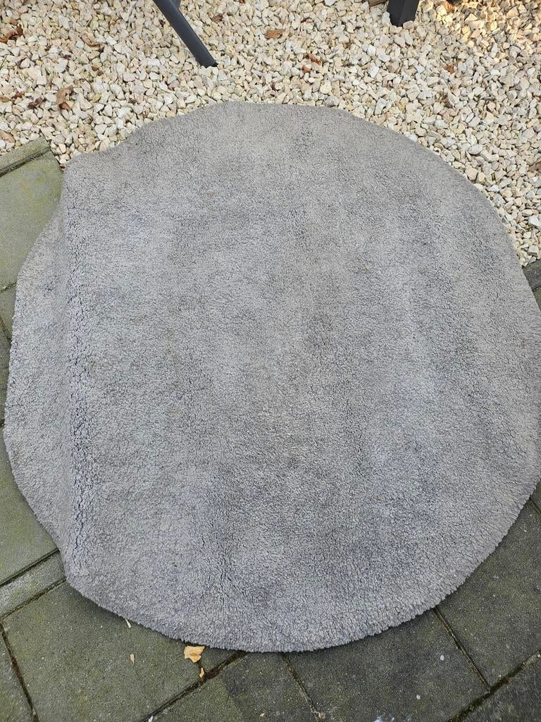 Rond vloerkleed grijs, Ophalen, Gebruikt