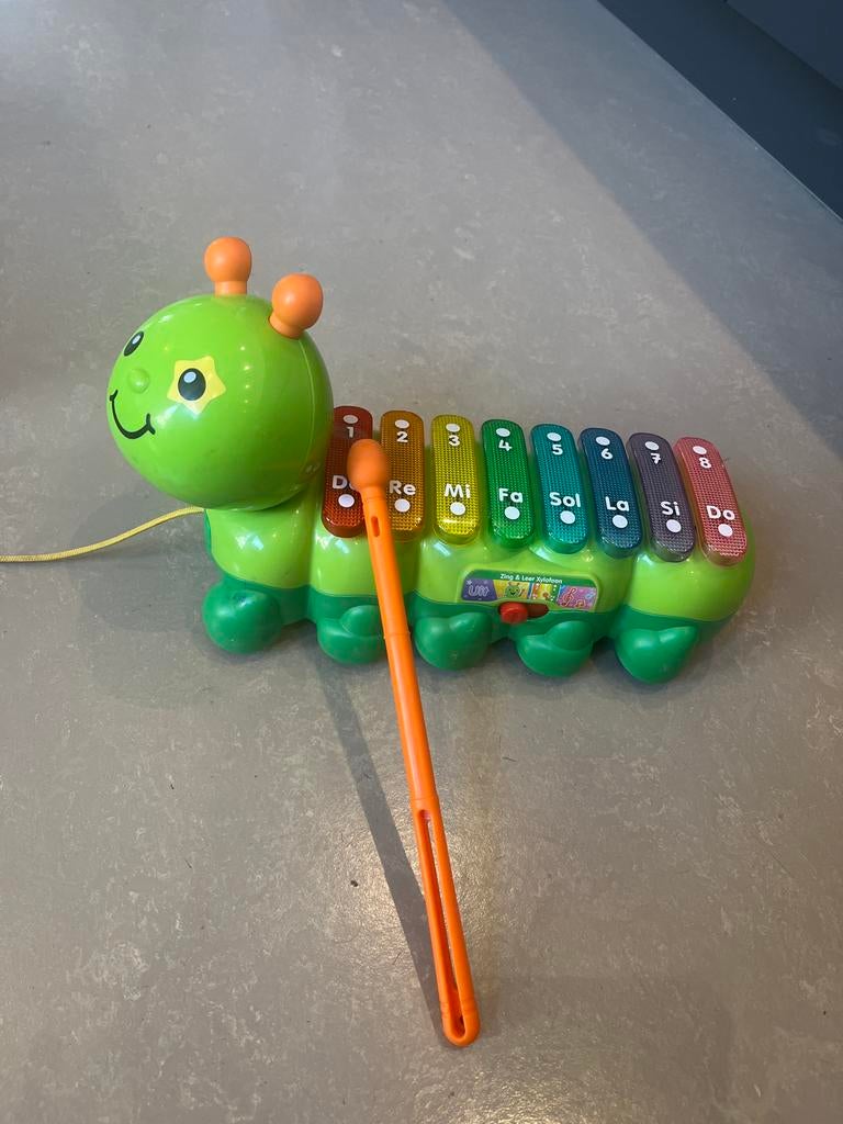 VTech Zing & Leer Xylofoon Rups, Ophalen of Verzenden, Gebruikt, 6 maanden tot 2 jaar