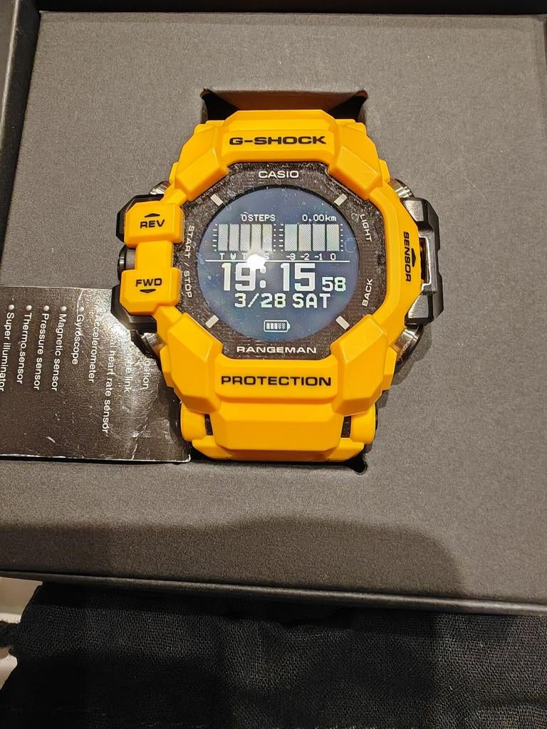 Casio GPR-H1000-9ER G-Shock Rangeman, Ophalen, Casio G-Shock, Geel, Zo goed als nieuw
