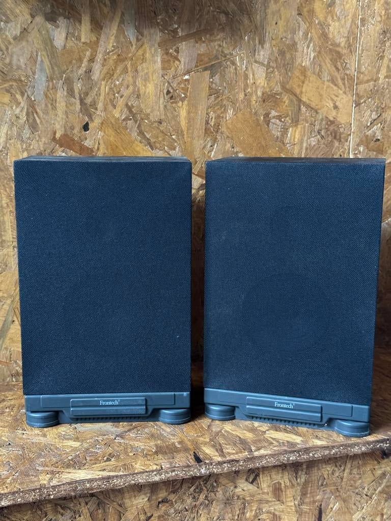Set van 2 Frontech speakers - Compact en veelzijdig, Ophalen, Gebruikt, Front, Rear of Stereo speakers, Overige merken