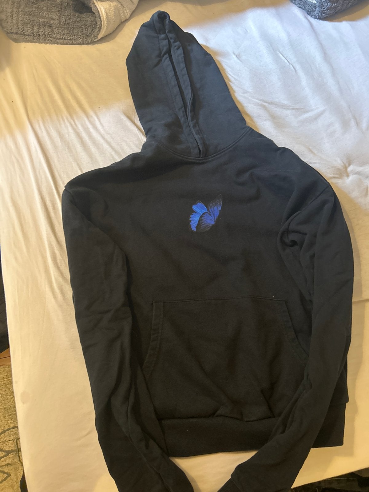 Travis Scott Astroworld Butterfly Hoodie Zwart, Ophalen of Verzenden, Gedragen