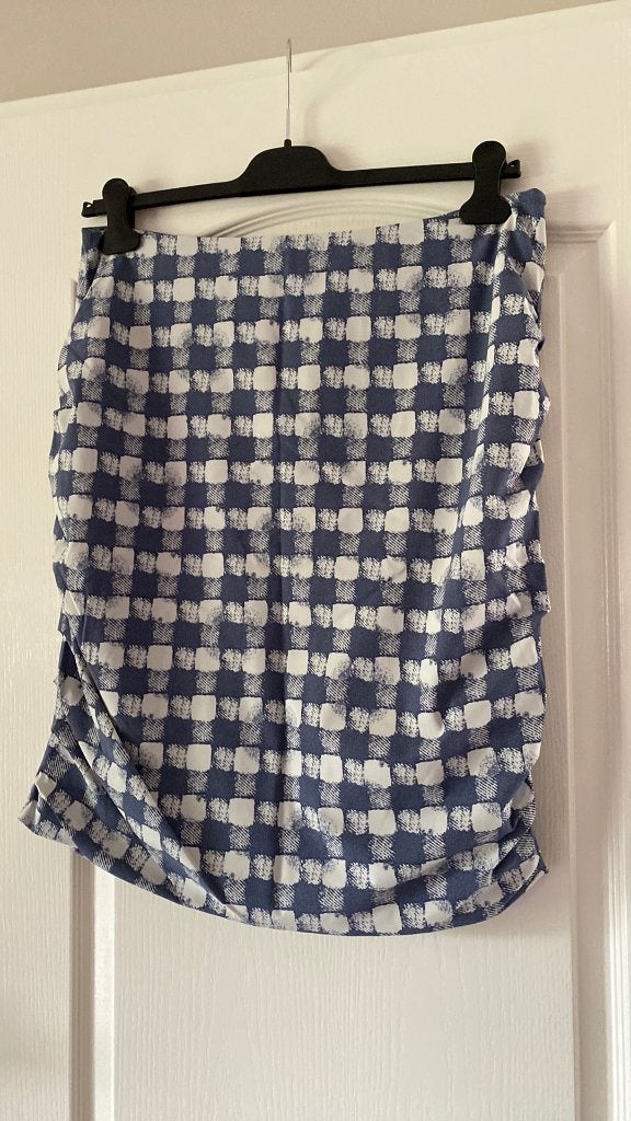 Rok Maat 42 Purdey Blauw geruit, Blauw, Maat 42/44 (L), Ophalen of Verzenden, Zo goed als nieuw