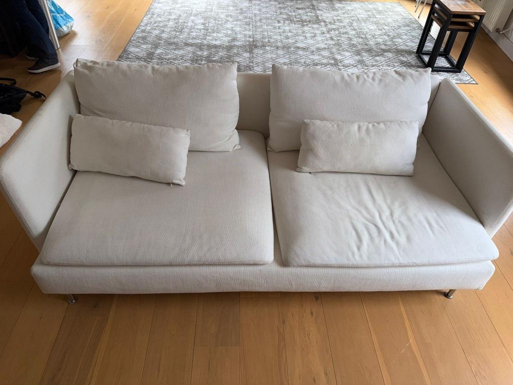 Sofa IKEA SÖDERHAMN (3-zits + 1-zits + extra hoezenset), Ophalen, 100 tot 125 cm, 150 tot 200 cm, Tweepersoons
