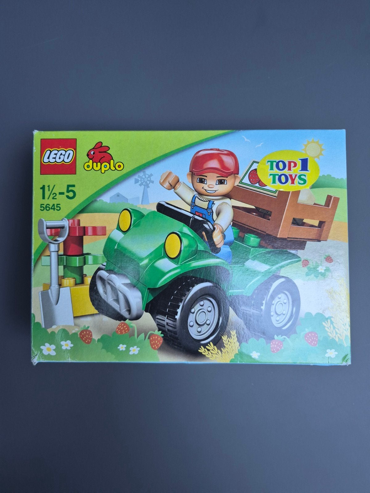 Lego Duplo 5645 Boerderij Quad met Boer en Schep, Ophalen of Verzenden, Gebruikt, Complete set, Duplo