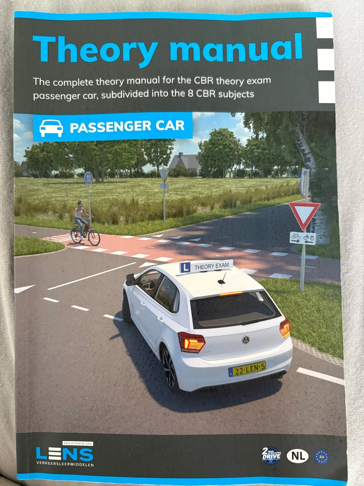 Theorieboek CBR auto-examen - Lens Verkeersleermiddelen, Boeken, Studieboeken en Cursussen, Zo goed als nieuw, Overige niveaus