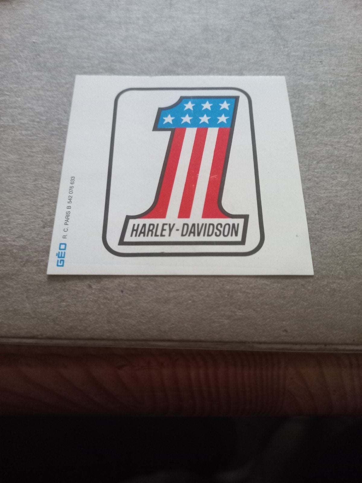 Vintage Harley-Davidson 'Number 1' Sticker, Ophalen of Verzenden