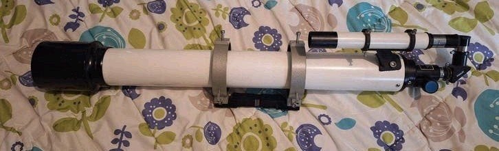 Volgkijker 80/900 Refractor ota telescoop 20mm 40mm.zoeker., Ophalen, Zo goed als nieuw, 80 tot 200 mm, Lenzentelescoop (refractor)