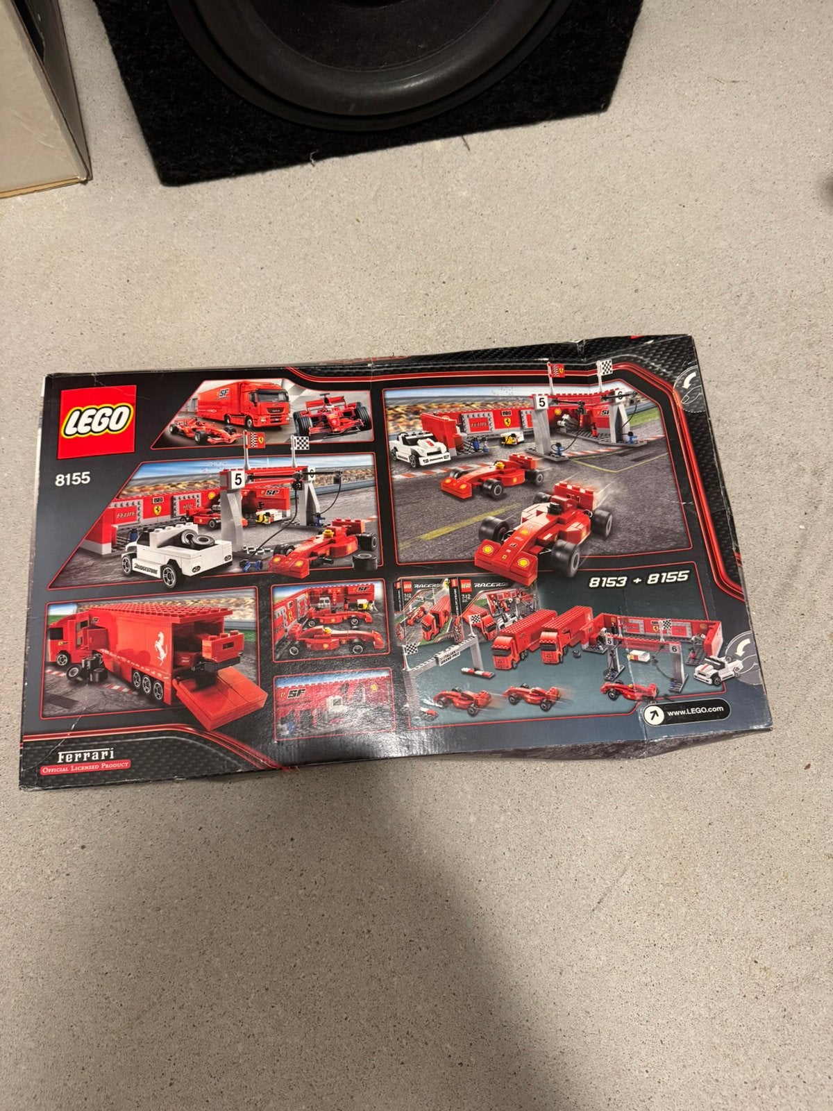 LEGO Racers 8155 F1 pit-Ferrari, Ophalen, Lego, Zo goed als nieuw, Compleet