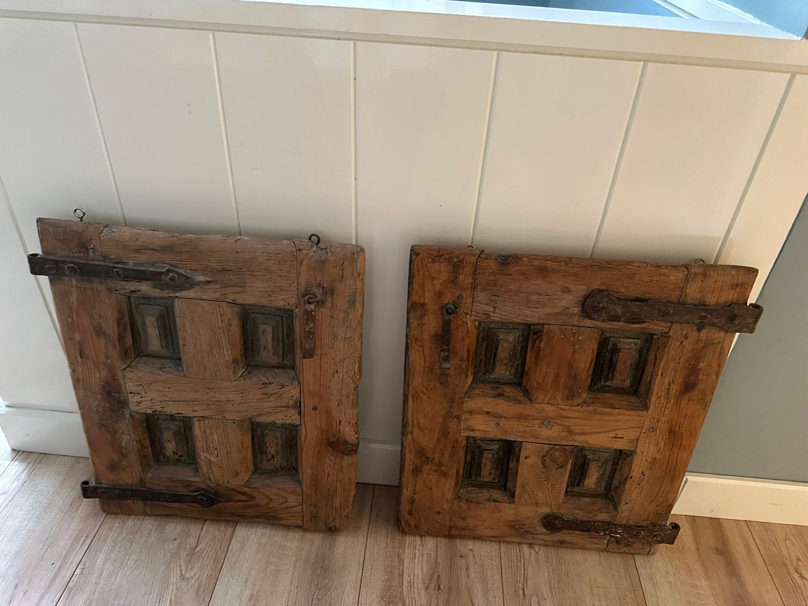 Decoratieve antieke luiken, spaans?, Ophalen, Zo goed als nieuw, Minder dan 50 cm