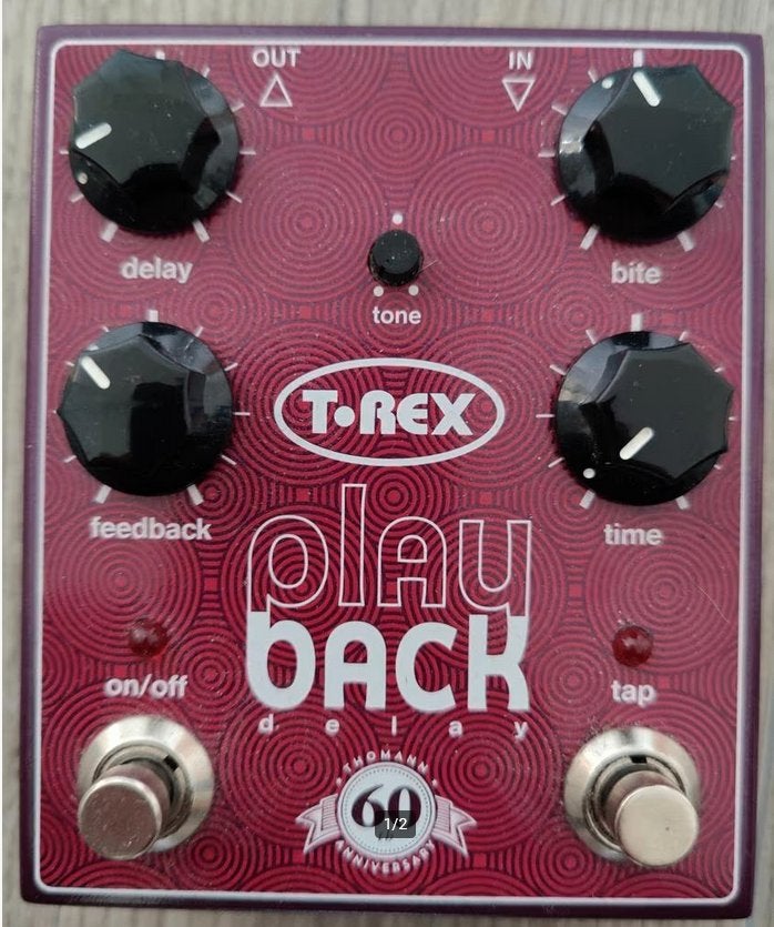 T-Rex Play Back Delay effect pedaal, Ophalen of Verzenden, Zo goed als nieuw, Delay of Echo
