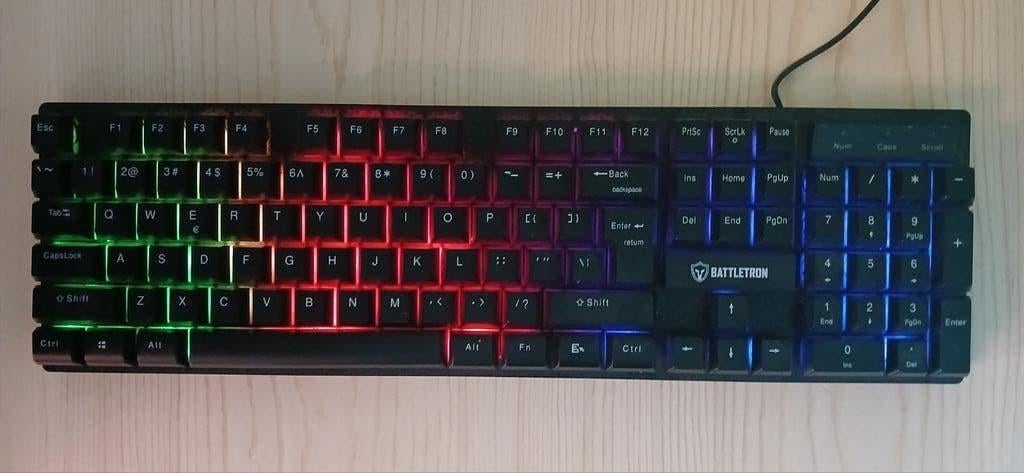 Battletron Gaming Toetsenbord met RGB Verlichting, Ophalen, Battletron, Gebruikt, Gaming toetsenbord