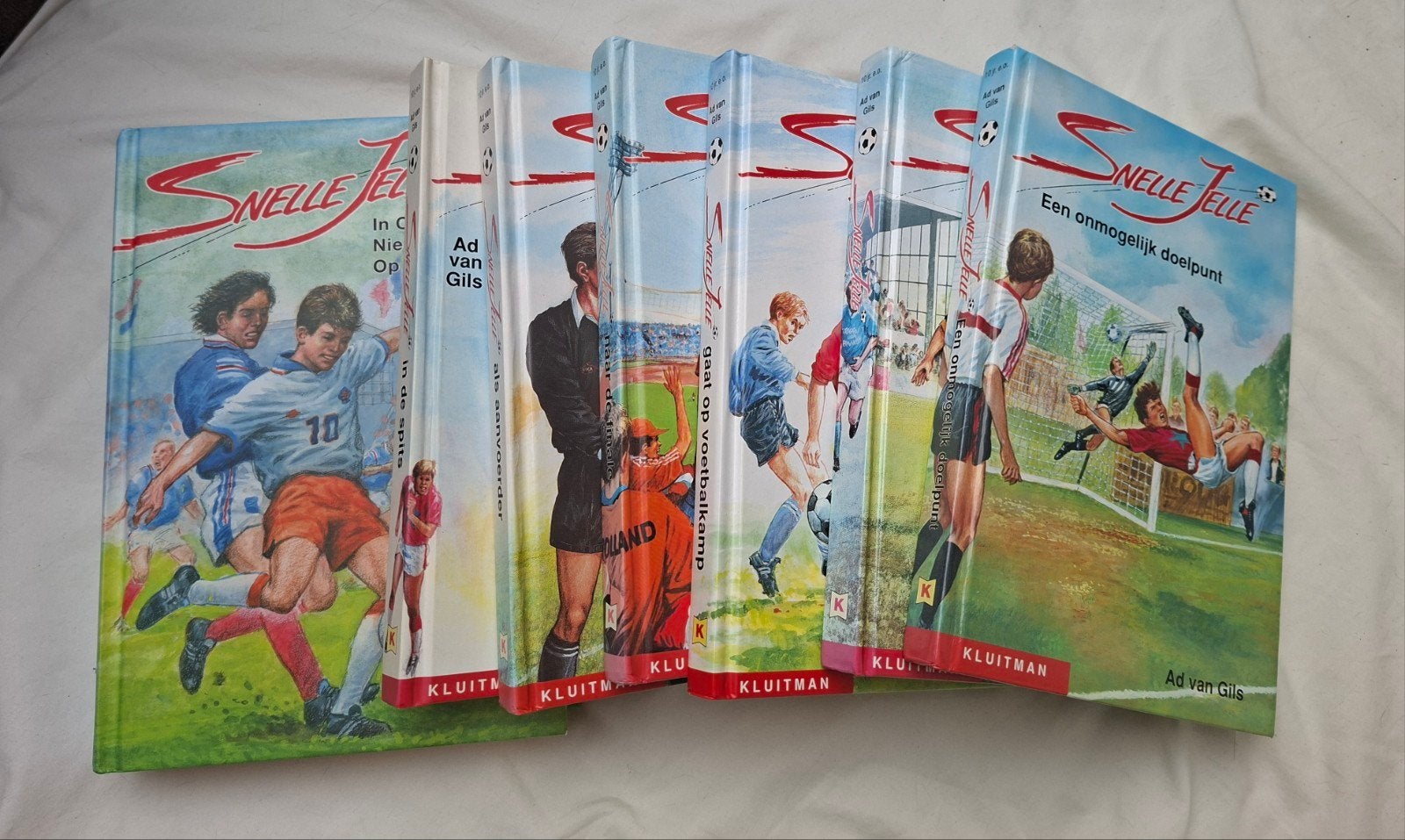 Snelle Jelle - 7 boeken (incl. 1 omnibus) - in goede staat, Boeken, Ophalen, Gelezen, Ad van Gils, Fictie algemeen
